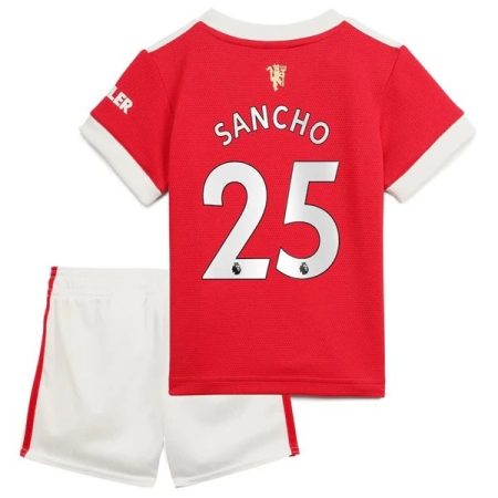 Camisola Manchester United Jadon Sancho 25 Criança Equipamento Principal 2021-22